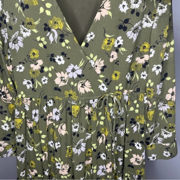 Madewell Wildblooms Cinch-Wasit Tiered Midi Dress | S - Picture 4 of 11